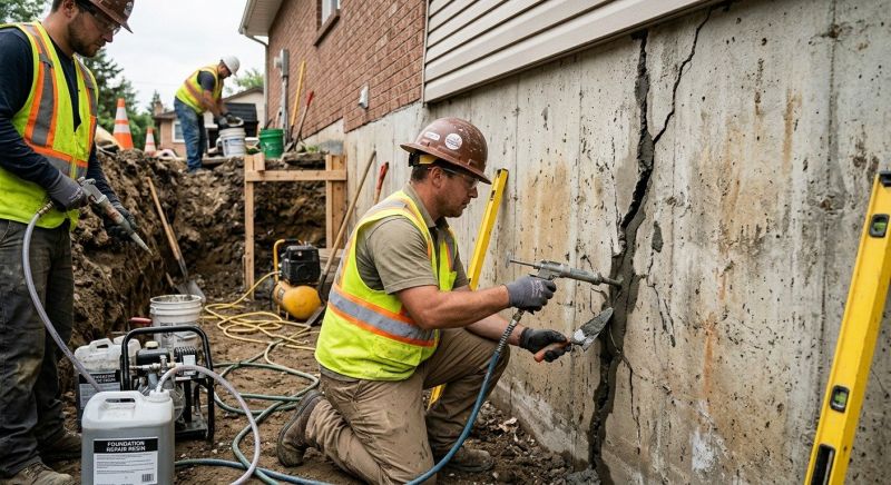 Cracked Foundation Repair in Jefferson, NC