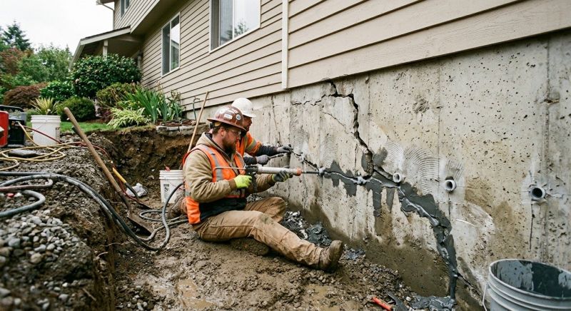 Cracked Foundation Repair in Jefferson, NC