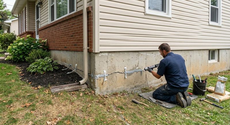 Cracked Foundation Repair in Lenoir, NC
