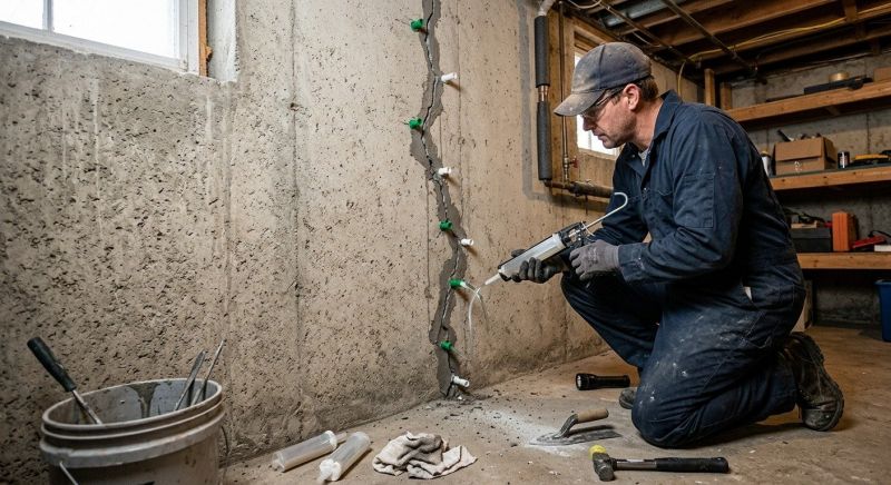 Foundation Crack Repair in Collettsville, NC