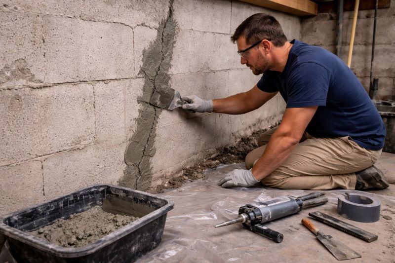 Foundation Crack Repair in Elk Park, NC