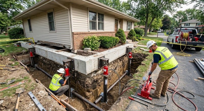 Foundation Jacking in Fleetwood, NC