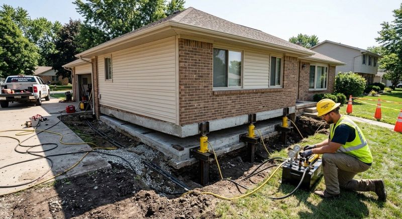 Foundation Lifting in Collettsville, NC