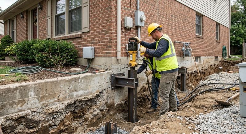 Helical Piers Installation in Boone, NC