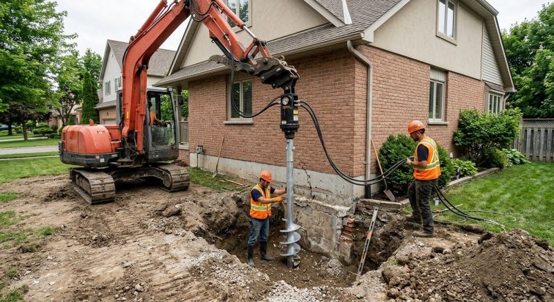 Helical Pile Installation in Boone, NC