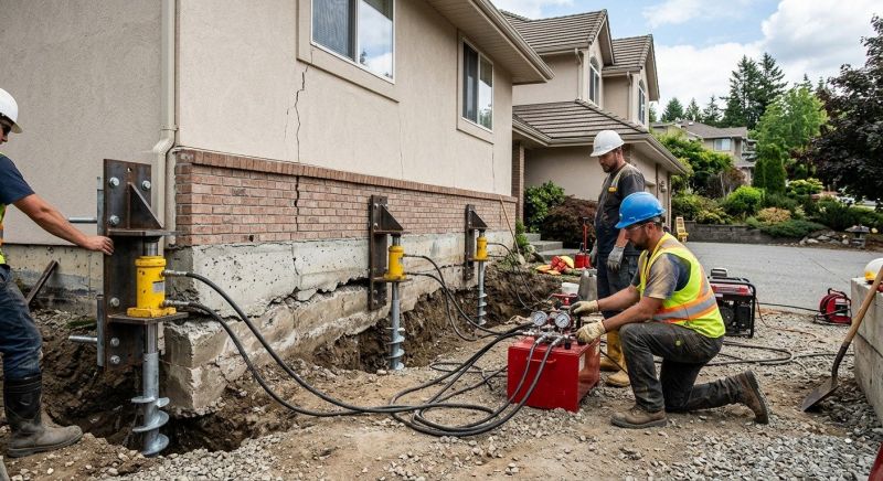 Sinking Foundation Lifting in Boone, NC