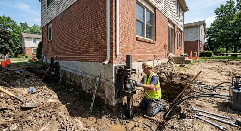 Sinking Foundation Repair in Ashe County, NC