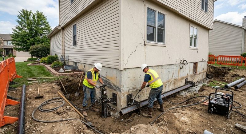 Sinking Foundation Repair in Creston, NC