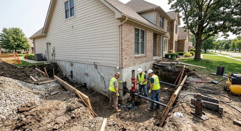 Sinking Foundation Repair in Todd, NC